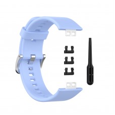 רצועה לשעון חכם לדגם: Huawei Watch Fit עשוי מחומר: סיליקון בצבע: Chrysanthemum Blue