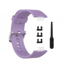 רצועה לשעון חכם לדגם: Huawei Watch Fit עשוי מחומר: סיליקון בצבע: סגול בהיר