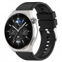 רצועה לשעון חכם לדגם: Huawei Watch GT 3 Pro 46mm עשוי מחומר: סיליקון בצבע: שָׁחוֹר