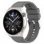 רצועה לשעון חכם לדגם: Huawei Watch GT 3 Pro 46mm עשוי מחומר: סיליקון בצבע: אפור