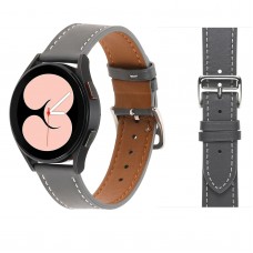 רצועה לשעון חכם לדגם: Samsung Galaxy Watch 5 Pro 45mm עשוי מחומר: עור בצבע: אפור