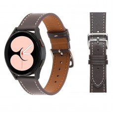 רצועה לשעון חכם לדגם: Samsung Galaxy Watch 5 Pro 45mm עשוי מחומר: עור בצבע: קפה