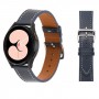 רצועה לשעון חכם לדגם: Samsung Galaxy Watch 5 44mm עשוי מחומר: עור בצבע: כחול חצות