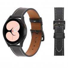 רצועה לשעון חכם לדגם: Samsung Galaxy Watch 5 44mm עשוי מחומר: עור בצבע: שָׁחוֹר