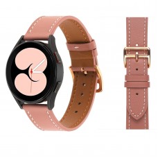 רצועה לשעון חכם לדגם: Samsung Galaxy Watch 5 44mm עשוי מחומר: עור בצבע: ורוד כהה