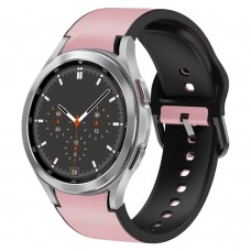 רצועה לשעון חכם לדגם: Samsung Galaxy Watch 4 Classic 46mm עשוי מחומר: עור בצבע: וָרוֹד