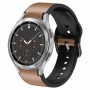 רצועה לשעון חכם לדגם: Samsung Galaxy Watch 4 Classic 46mm עשוי מחומר: עור בצבע: חום בהיר