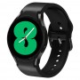רצועה לשעון חכם לדגם: Samsung Galaxy Watch 4 44mm עשוי מחומר: עור בצבע: שָׁחוֹר