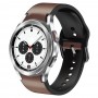 רצועה לשעון חכם לדגם: Samsung Galaxy Watch 4 Classic 42mm עשוי מחומר: עור בצבע: חום כהה