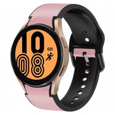 רצועה לשעון חכם לדגם: Samsung Galaxy Watch 4 40mm עשוי מחומר: עור בצבע: וָרוֹד