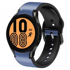 רצועה לשעון חכם לדגם: Samsung Galaxy Watch 4 40mm עשוי מחומר: עור בצבע: כָּחוֹל