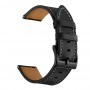 רצועה לשעון חכם לדגם: Samsung Galaxy Watch 46mm עשוי מחומר: עור בצבע: שָׁחוֹר