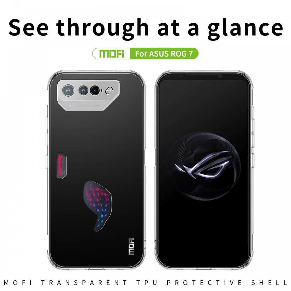 כיסוי סיליקון שקוף ל Asus ROG Phone 7 מותג - MOFI