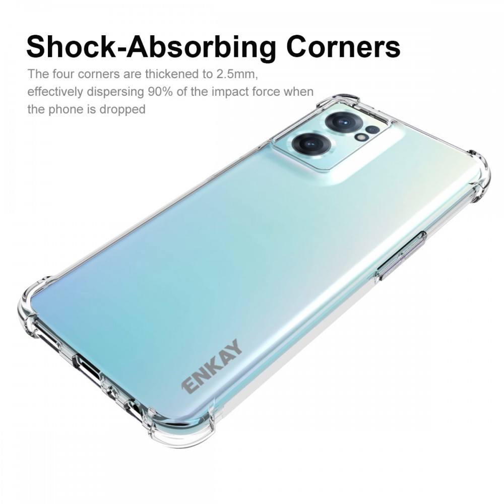 כיסוי סיליקון שקוף ל Oneplus Nord CE 2 5G מותג - ENKAY כולל בולם זעזועים