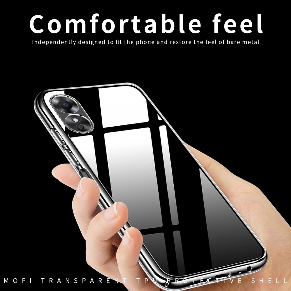כיסוי סיליקון שקוף ל Oppo A17 מותג - MOFI
