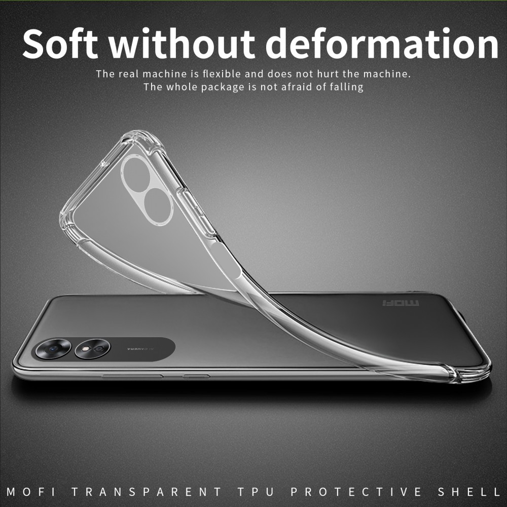 כיסוי סיליקון שקוף ל Oppo A17K מותג - MOFI