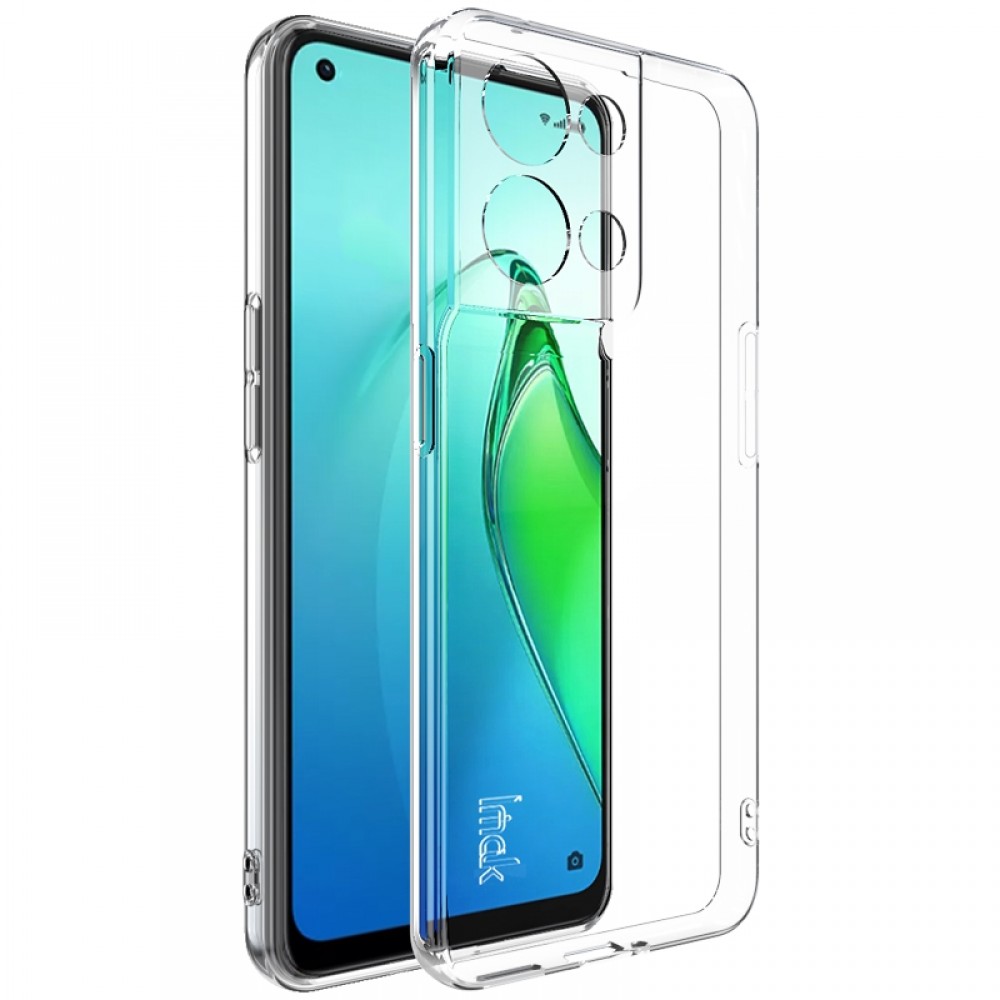כיסוי סיליקון שקוף ל Oppo Reno8 5G מותג - IMAK כולל בולם זעזועים