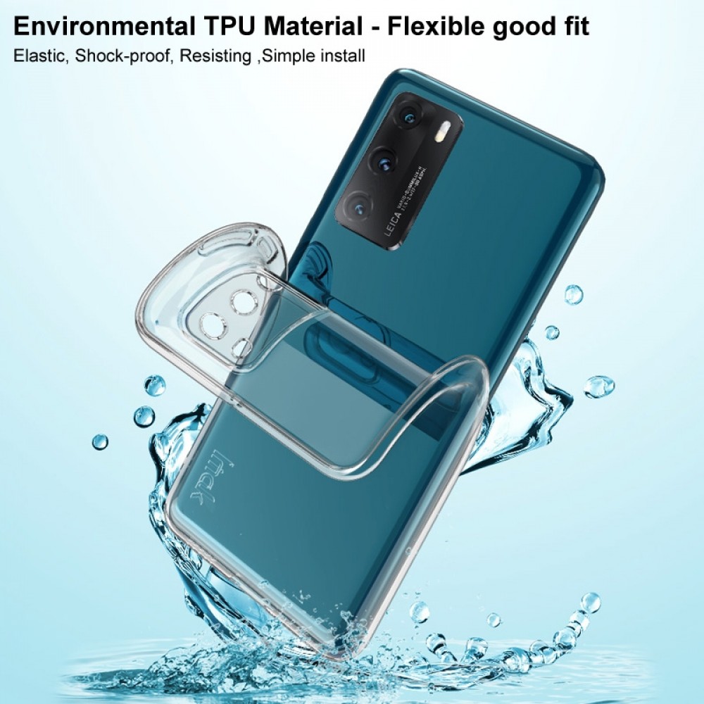 כיסוי סיליקון שקוף ל Oppo Reno8 5G מותג - IMAK כולל בולם זעזועים