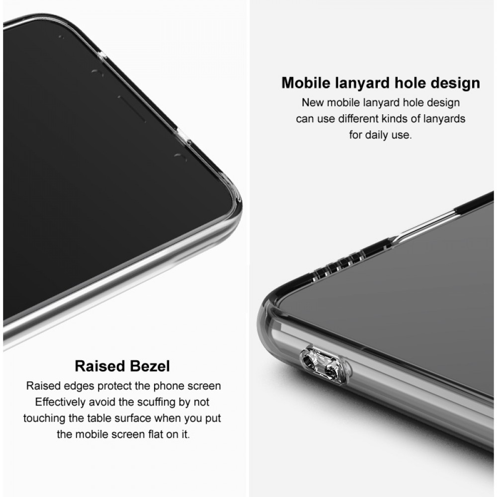 כיסוי סיליקון שקוף ל Oppo Reno8 5G מותג - IMAK כולל בולם זעזועים
