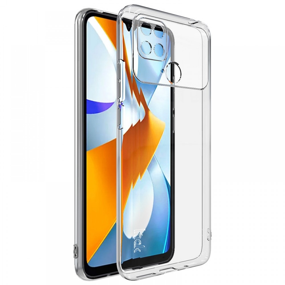 כיסוי סיליקון שקוף ל Xiaomi Poco C40 מותג - IMAK כולל בולם זעזועים
