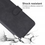 כיסוי ארנק / ספר עשוי מעור בצבע שחור עם חריצים לכרטיסי אשראי עבור Asus ROG Phone 7