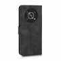 כיסוי ארנק / ספר עשוי מעור בצבע שחור עם חריצים לכרטיסי אשראי עבור Honor X9 5G