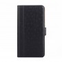 כיסוי ארנק / ספר עשוי מעור בצבע שחור עם חריצים לכרטיסי אשראי עבור OnePlus Nord 2T