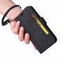 כיסוי ארנק / ספר עשוי מעור בצבע שחור עם חריצים לכרטיסי אשראי עבור Oppo Reno 7Z 5G