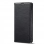 כיסוי ארנק / ספר עשוי מעור בצבע שחור עם חריצים לכרטיסי אשראי עבור Samsung Galaxy A14 4G