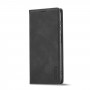 כיסוי ארנק / ספר עשוי מעור בצבע שחור עם חריצים לכרטיסי אשראי עבור Samsung Galaxy A24 4G