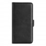 כיסוי ארנק / ספר עשוי מעור בצבע שחור עם חריצים לכרטיסי אשראי עבור Samsung Galaxy M33 5G
