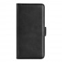 כיסוי ארנק / ספר עשוי מעור בצבע שחור עם חריצים לכרטיסי אשראי עבור Xiaomi 12