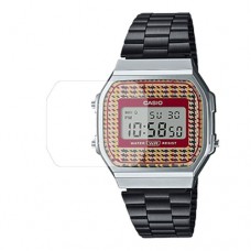 [6 יחידות] Casio A168WEFB-5AEF מגן מסך הידרוג'ל שקוף (סיליקון) לשעון