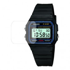 [6 יחידות] Casio F-91W-1XY מגן מסך הידרוג'ל שקוף (סיליקון) לשעון