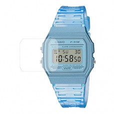 [6 יחידות] Casio F-91WS-2EF מגן מסך הידרוג'ל שקוף (סיליקון) לשעון