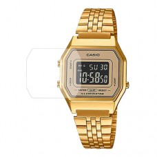 [6 יחידות] Casio LA680WGA-9B מגן מסך הידרוג'ל שקוף (סיליקון) לשעון