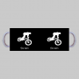 BMX Raider ספל תה \ קפה מעוצבת בעיצוב אישי עם השם שלך ב10 צבעים לבחירה