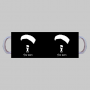 צלילת שמיים ספל תה \ קפה מעוצבת בעיצוב אישי עם השם שלך ב10 צבעים לבחירה