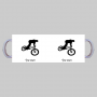 BMX Raider ספל תה \ קפה מעוצבת בעיצוב אישי עם השם שלך ב10 צבעים לבחירה