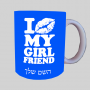 לנשק את חבר הילדה שלי ספל תה \ קפה מעוצבת בעיצוב אישי עם השם שלך ב10 צבעים לבחירה