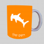 פטישניים ספל תה \ קפה מעוצבת בעיצוב אישי עם השם שלך ב10 צבעים לבחירה
