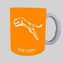 פּוּמָה ספל תה \ קפה מעוצבת בעיצוב אישי עם השם שלך ב10 צבעים לבחירה