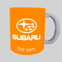 סובארו ספל תה \ קפה מעוצבת בעיצוב אישי עם השם שלך ב10 צבעים לבחירה