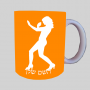 הגנה על אישה ספל תה \ קפה מעוצבת בעיצוב אישי עם השם שלך ב10 צבעים לבחירה
