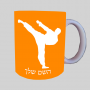 קָרָטֵה ספל תה \ קפה מעוצבת בעיצוב אישי עם השם שלך ב10 צבעים לבחירה