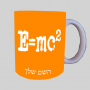 פורמולה של אלברט איינשטיין ספל תה \ קפה מעוצבת בעיצוב אישי עם השם שלך ב10 צבעים לבחירה