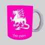 דְרָקוֹן ספל תה \ קפה מעוצבת בעיצוב אישי עם השם שלך ב10 צבעים לבחירה