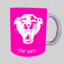 פנים פנטרה ספל תה \ קפה מעוצבת בעיצוב אישי עם השם שלך ב10 צבעים לבחירה