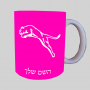 פּוּמָה ספל תה \ קפה מעוצבת בעיצוב אישי עם השם שלך ב10 צבעים לבחירה