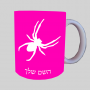 עַכָּבִישׁ ספל תה \ קפה מעוצבת בעיצוב אישי עם השם שלך ב10 צבעים לבחירה